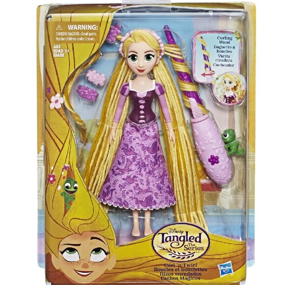 New in Box-Hasbro Disney Tangled the Series Rapunzel's Curl 'n Twirl  Doll - Picture 3 of 16